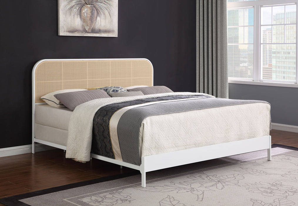 Amherst Eastern King, Queen, Full, & Twin Bed White & Black - National Warehouse Furniture (Buffalo, NY)