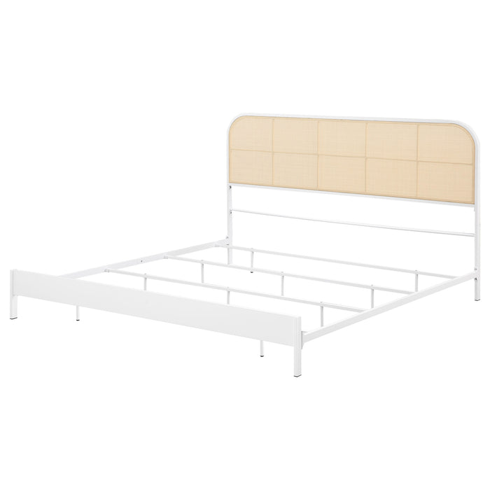 Amherst Eastern King, Queen, Full, & Twin Bed White & Black - National Warehouse Furniture (Buffalo, NY)
