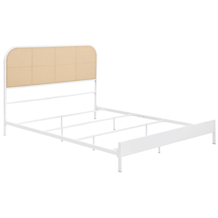 Amherst Eastern King, Queen, Full, & Twin Bed White & Black - National Warehouse Furniture (Buffalo, NY)