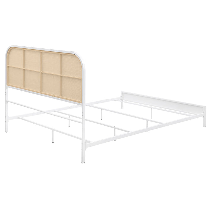 Amherst Eastern King, Queen, Full, & Twin Bed White & Black - National Warehouse Furniture (Buffalo, NY)
