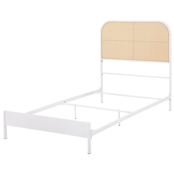 Amherst Eastern King, Queen, Full, & Twin Bed White & Black - National Warehouse Furniture (Buffalo, NY)