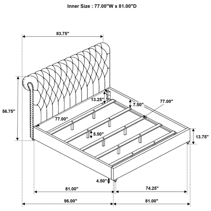 Devon California King, Full, Eastren King, & Queen Bed - National Warehouse Furniture (Buffalo, NY)