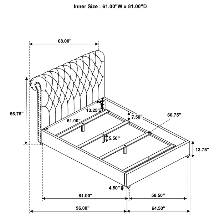 Devon California King, Full, Eastren King, & Queen Bed - National Warehouse Furniture (Buffalo, NY)