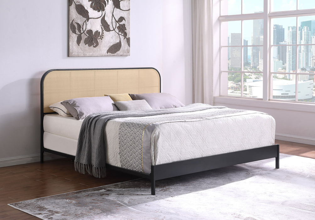 Amherst Eastern King, Queen, Full, & Twin Bed White & Black - National Warehouse Furniture (Buffalo, NY)