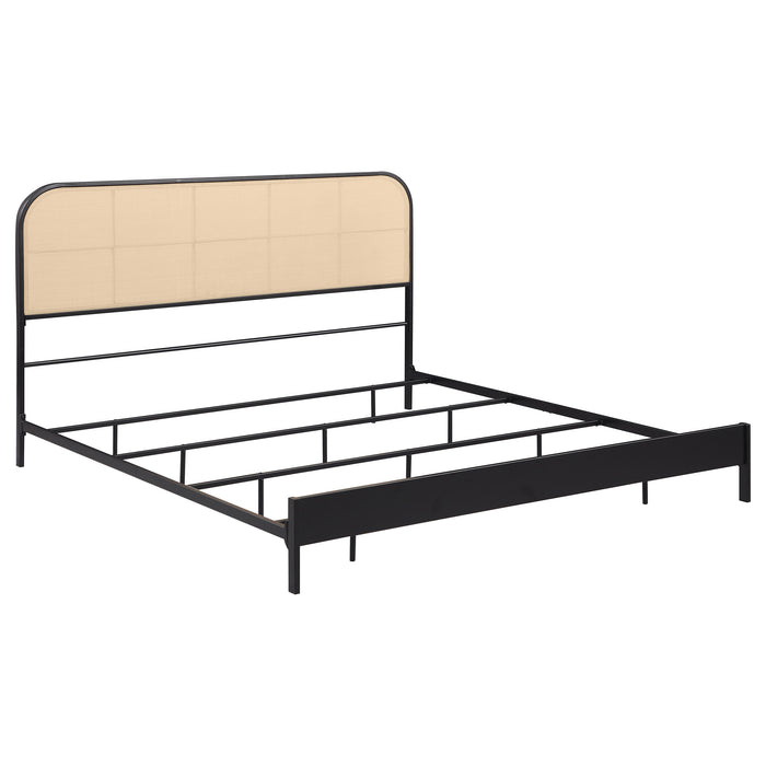 Amherst Eastern King, Queen, Full, & Twin Bed White & Black - National Warehouse Furniture (Buffalo, NY)