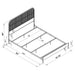 Amherst Eastern King, Queen, Full, & Twin Bed White & Black - National Warehouse Furniture (Buffalo, NY)