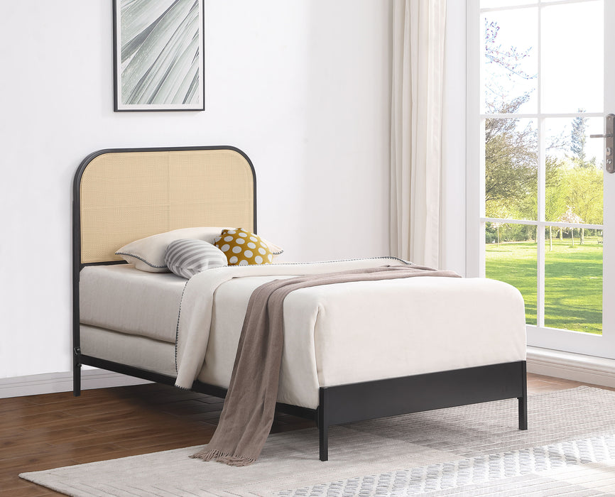 Amherst Eastern King, Queen, Full, & Twin Bed White & Black - National Warehouse Furniture (Buffalo, NY)