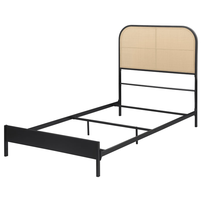 Amherst Eastern King, Queen, Full, & Twin Bed White & Black - National Warehouse Furniture (Buffalo, NY)
