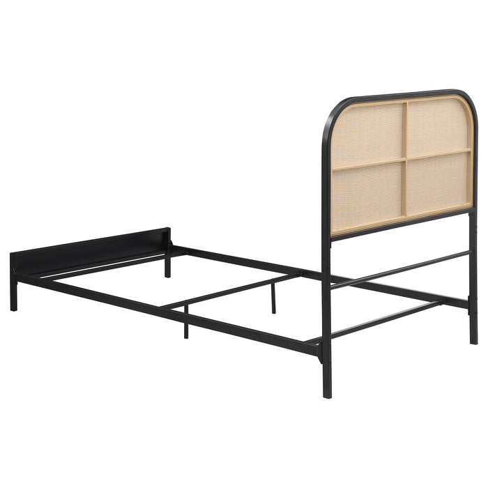 Amherst Eastern King, Queen, Full, & Twin Bed White & Black - National Warehouse Furniture (Buffalo, NY)