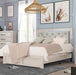 Crown Mark Furniture Jaylen Queen Upholstered Panel Bed in Gray - National Warehouse Furniture (Buffalo, NY)