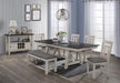 Crown Mark Maribelle Bench in Chalk/Grey - National Warehouse Furniture (Buffalo, NY)