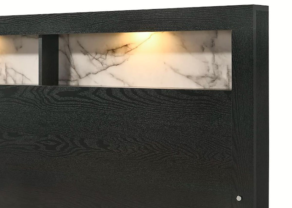 Crown Mark Furniture Cadence Queen Panel Bed in Black - National Warehouse Furniture (Buffalo, NY)