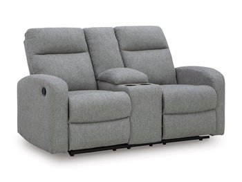 Gauntlet Reclining Loveseat with Console - National Warehouse Furniture (Buffalo, NY)