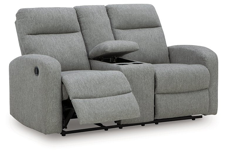 Gauntlet Reclining Loveseat with Console - National Warehouse Furniture (Buffalo, NY)