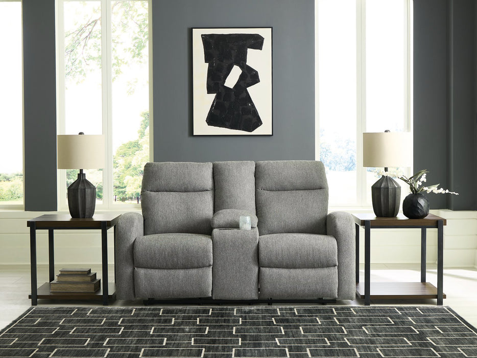 Gauntlet Reclining Loveseat with Console - National Warehouse Furniture (Buffalo, NY)