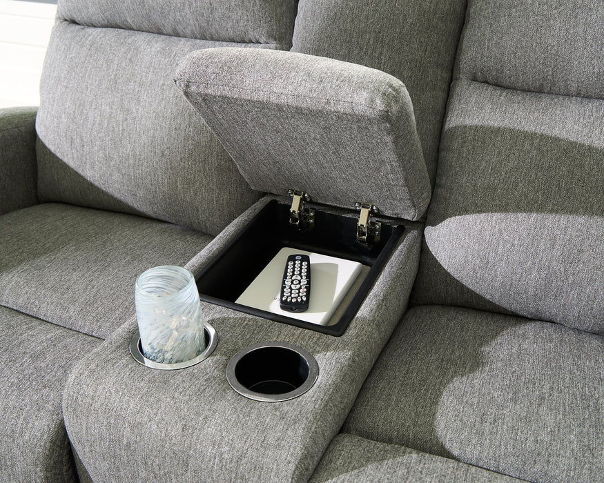 Gauntlet Reclining Loveseat with Console - National Warehouse Furniture (Buffalo, NY)