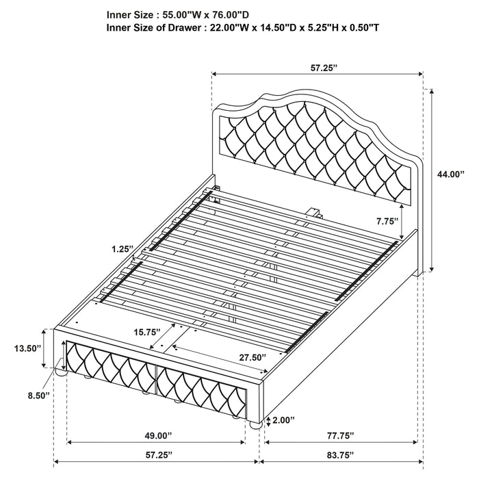 Ashleigh Full & Twin Bed - National Warehouse Furniture (Buffalo, NY)