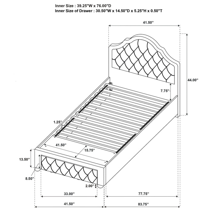 Ashleigh Full & Twin Bed - National Warehouse Furniture (Buffalo, NY)