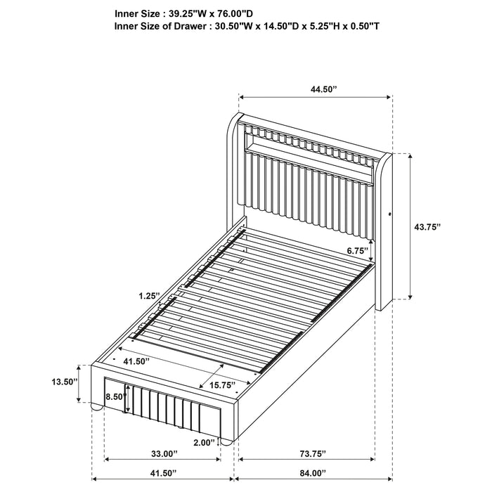Madison Full & Twin Bed - National Warehouse Furniture (Buffalo, NY)