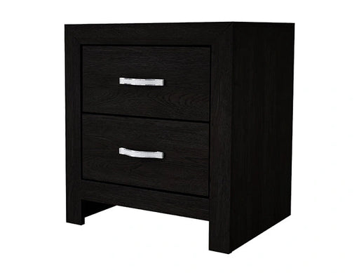Crown Mark Furniture Jaylen 2 Drawer Nightstand in Black image
