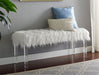 Crown Mark Furniture Fatima Bench in White - National Warehouse Furniture (Buffalo, NY)