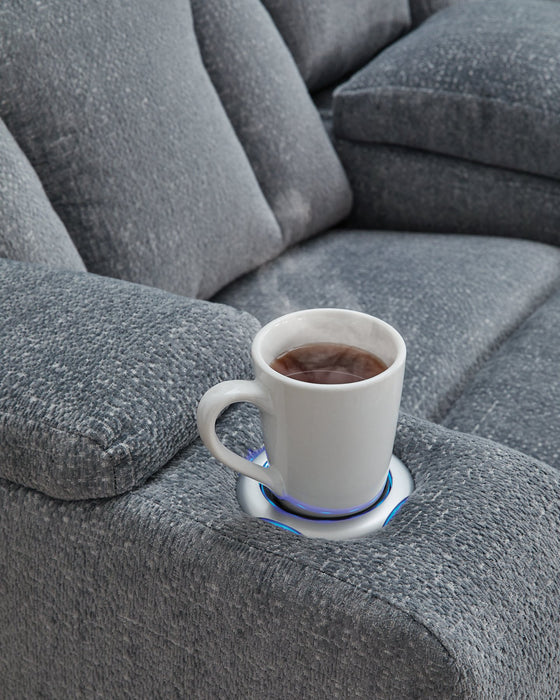 Studio Cave Power Reclining Loveseat with Console - National Warehouse Furniture (Buffalo, NY)