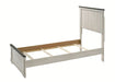Crown Mark Furniture Leighton Twin Panel Bed in White B8180-T - National Warehouse Furniture (Buffalo, NY)