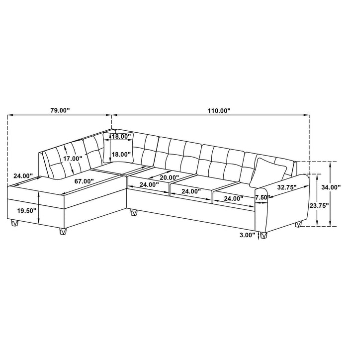 Stonenesse Stationary Sectionals - National Warehouse Furniture (Buffalo, NY)