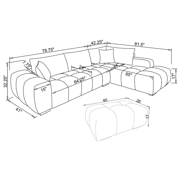 Camacho Stationary Sectionals - National Warehouse Furniture (Buffalo, NY)