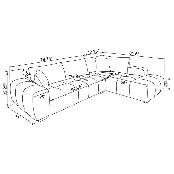 Camacho Stationary Sectionals Upholstered - National Warehouse Furniture (Buffalo, NY)