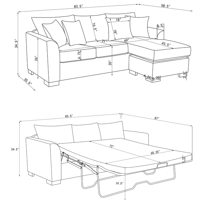 Storey Sleeper Sectionals - National Warehouse Furniture (Buffalo, NY)