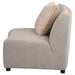 Fayette Upholstered Armless Chair Greige - National Warehouse Furniture (Buffalo, NY)