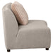 Fayette Upholstered Armless Chair Greige - National Warehouse Furniture (Buffalo, NY)