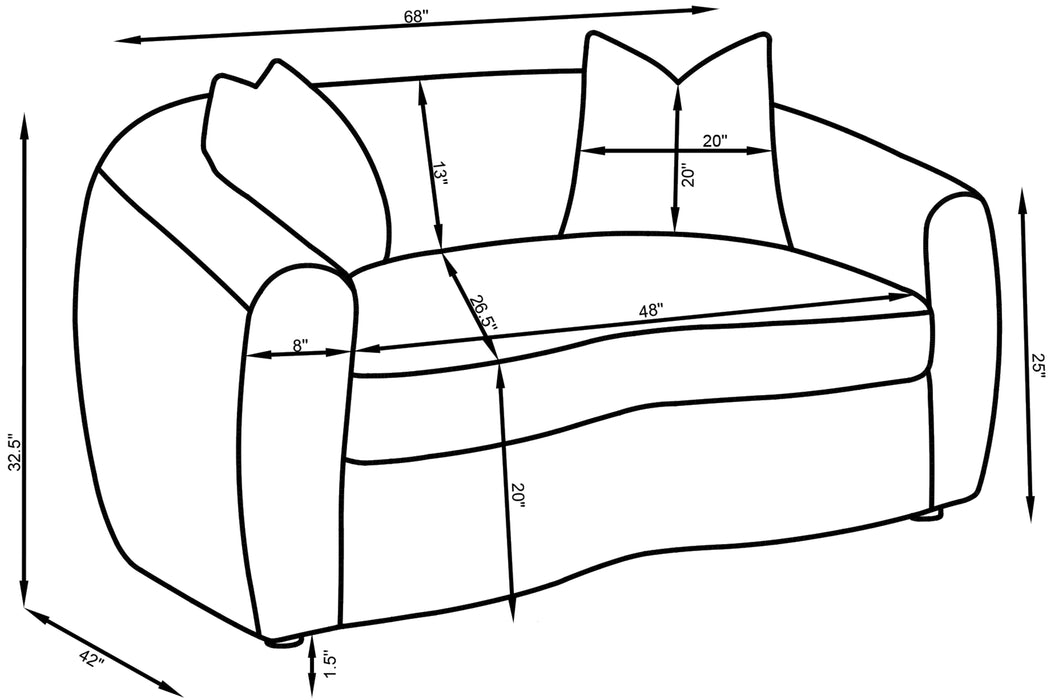 Isabella Stationary 3 Pc Sets - National Warehouse Furniture (Buffalo, NY)