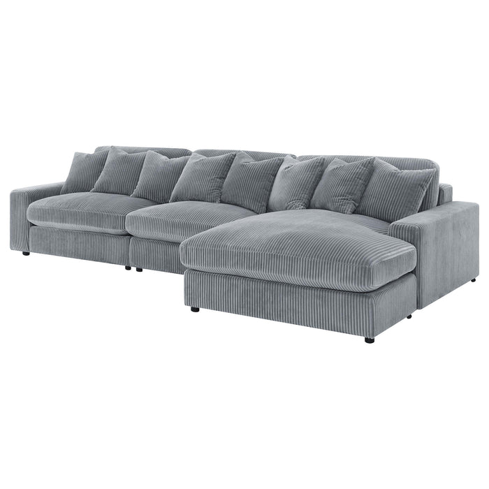 Blaine Upholstered Reversible Chaise Sectional Sofa - National Warehouse Furniture (Buffalo, NY)