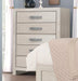 Crown Mark Furniture Jaylen 5 Drawer Chest in Gray - National Warehouse Furniture (Buffalo, NY)