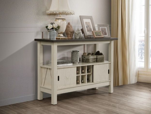 Crown Mark Maribelle Server in Chalk/Grey - National Warehouse Furniture (Buffalo, NY)