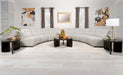 Charlotte Upholstered Curved Armless Chair Ivory - National Warehouse Furniture (Buffalo, NY)