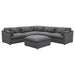 Hobson 6-piece Upholstered Modular Sectional Sofa Charcoal - National Warehouse Furniture (Buffalo, NY)