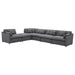 Hobson 6-piece Upholstered Modular Sectional Sofa Charcoal - National Warehouse Furniture (Buffalo, NY)