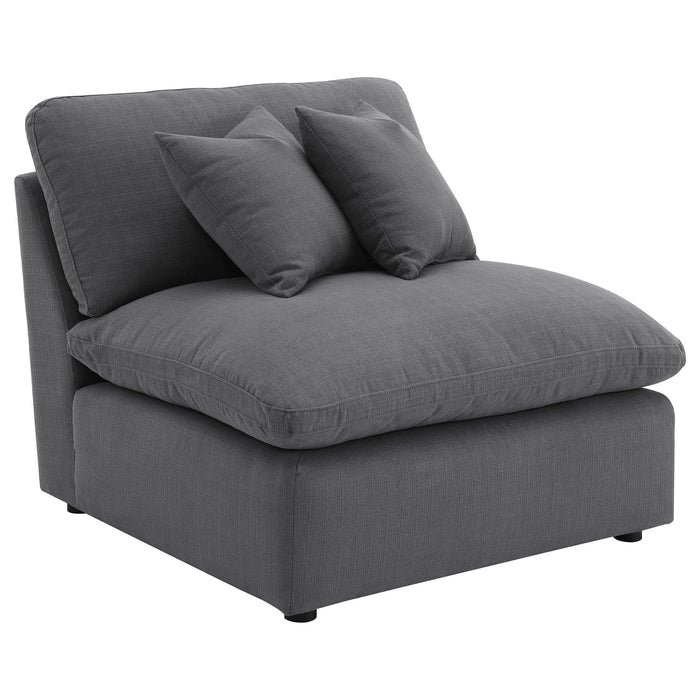Hobson 6-piece Upholstered Modular Sectional Sofa Charcoal - National Warehouse Furniture (Buffalo, NY)