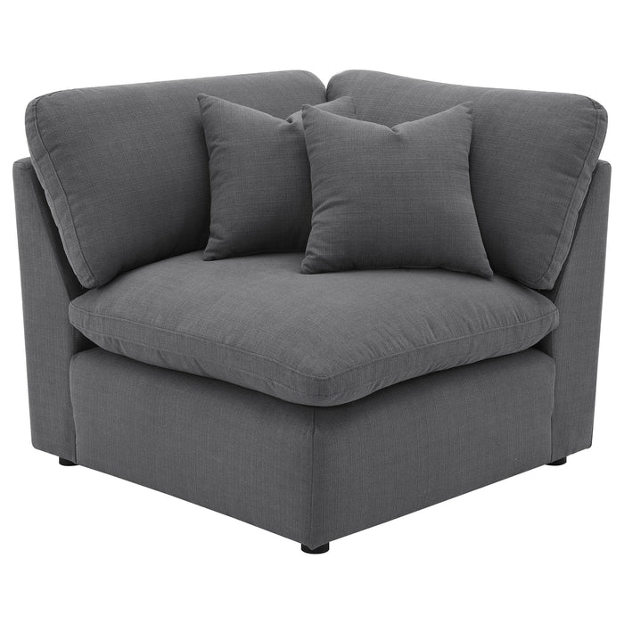 Hobson 6-piece Upholstered Modular Sectional Sofa Charcoal - National Warehouse Furniture (Buffalo, NY)