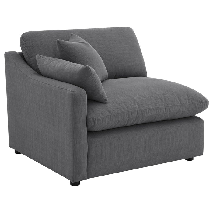 Hobson 6-piece Upholstered Modular Sectional Sofa Charcoal - National Warehouse Furniture (Buffalo, NY)