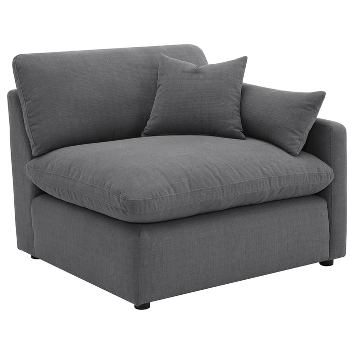 Hobson 6-piece Upholstered Modular Sectional Sofa Charcoal - National Warehouse Furniture (Buffalo, NY)