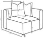 Jennifer Upholstered Corner Chair - National Warehouse Furniture (Buffalo, NY)