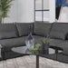 Sasha Upholstered Corner Chair Barely Black - National Warehouse Furniture (Buffalo, NY)