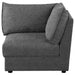 Sasha Upholstered Corner Chair Barely Black - National Warehouse Furniture (Buffalo, NY)