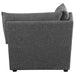 Sasha Upholstered Corner Chair Barely Black - National Warehouse Furniture (Buffalo, NY)
