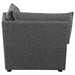 Sasha Upholstered Corner Chair Barely Black - National Warehouse Furniture (Buffalo, NY)