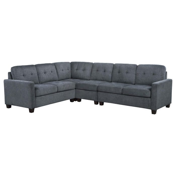 Georgina 4-piece Upholstered Modular Sectional Sofa Beige - National Warehouse Furniture (Buffalo, NY)